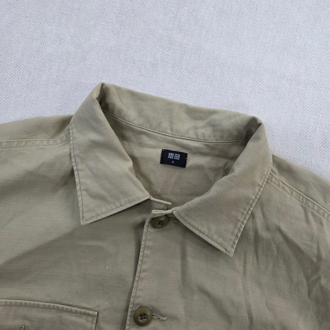 [M] 유니클로 캐주얼 듀얼포켓 긴팔 셔츠 1229J 상품이미지2