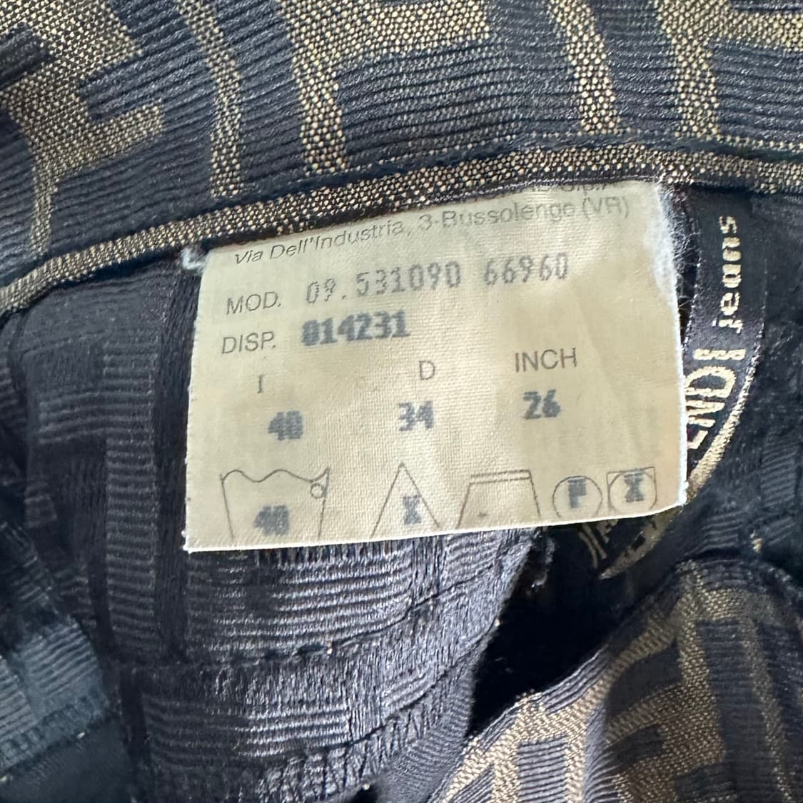 90s 펜디 주카패턴 롱 스커트 상품이미지8