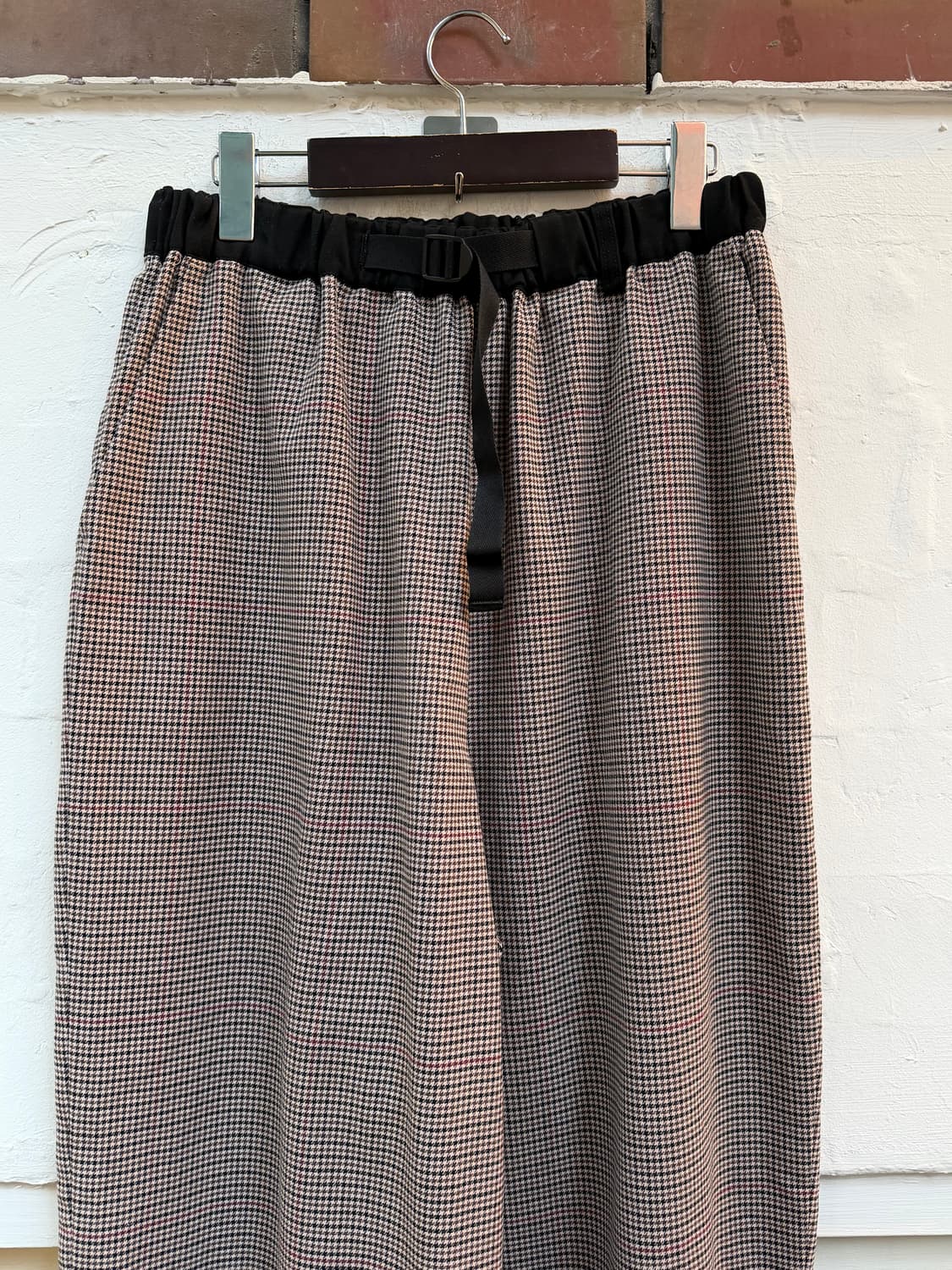 Niko and 체크 배기 밴딩 와이드 코튼 팬츠 4 상품이미지2