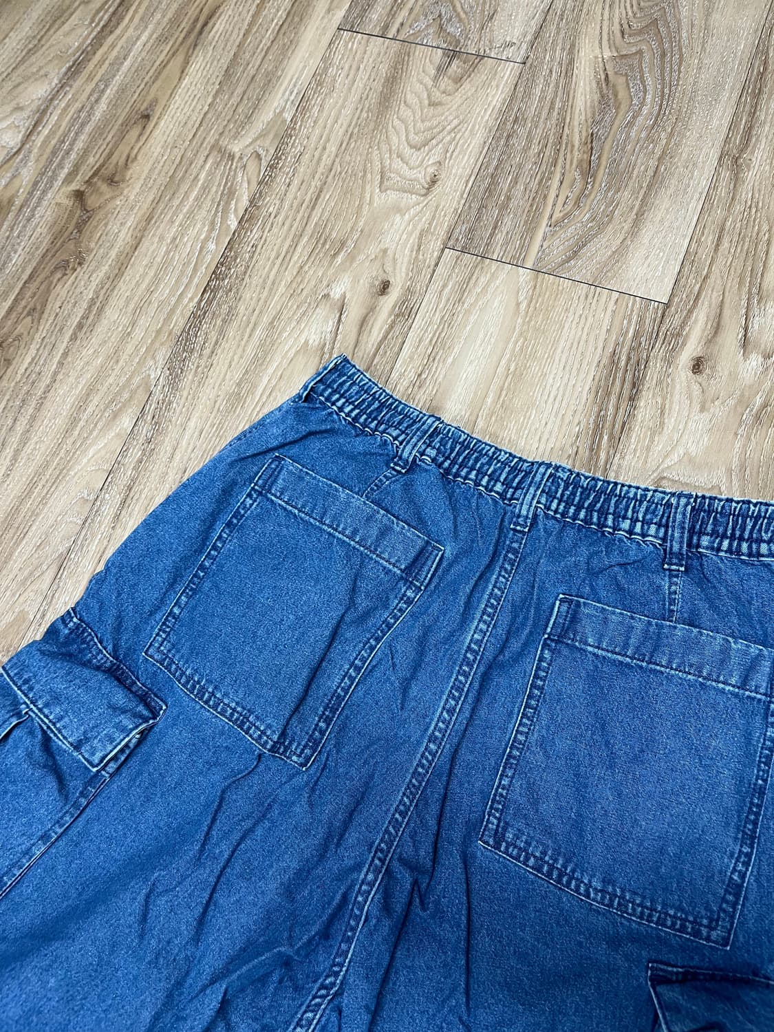 GU 슈퍼와이드 카고 청바지 M 상품이미지5