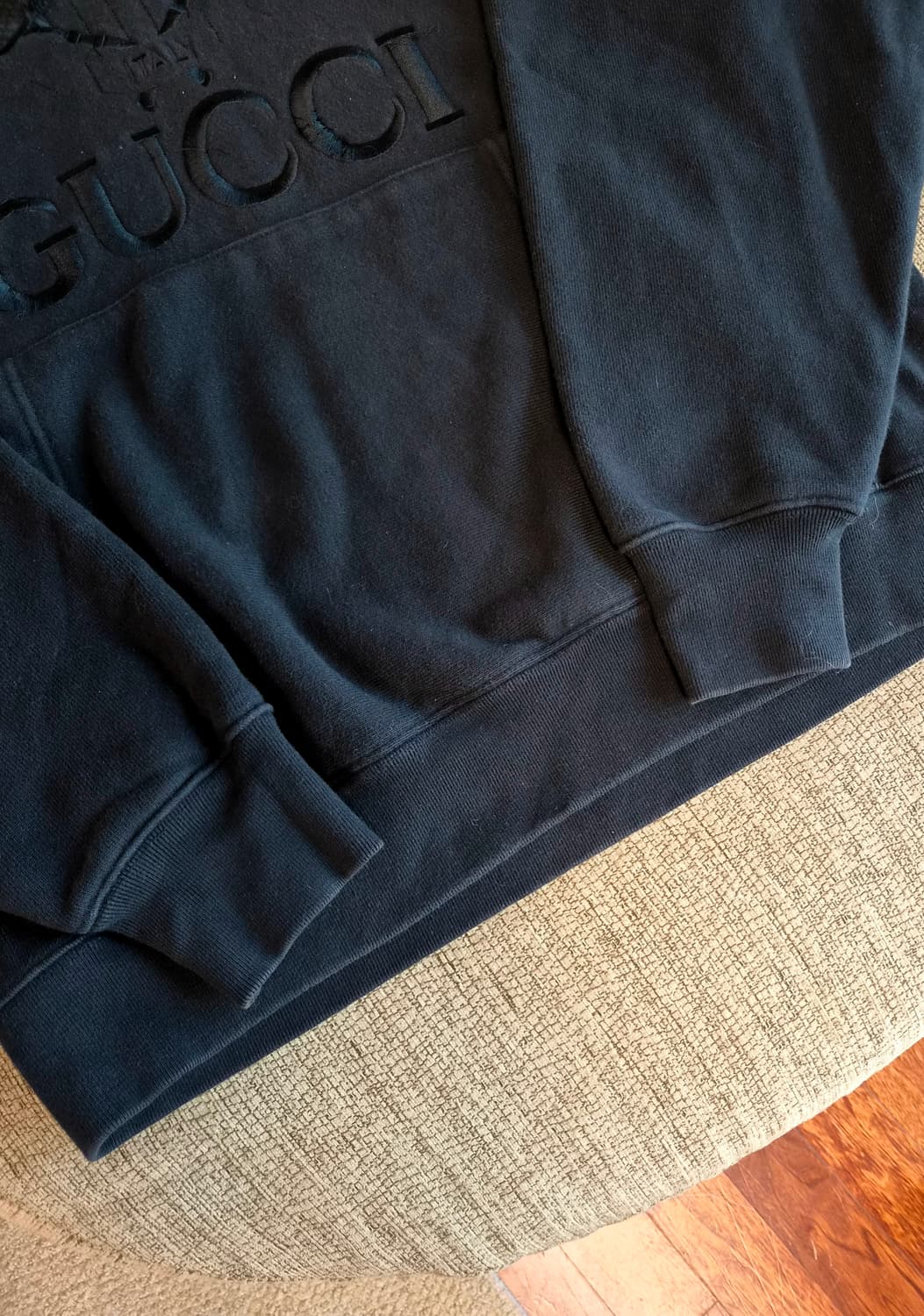 100~105/ 구찌 테니스 자수 로고 오버 후드티 상품이미지4