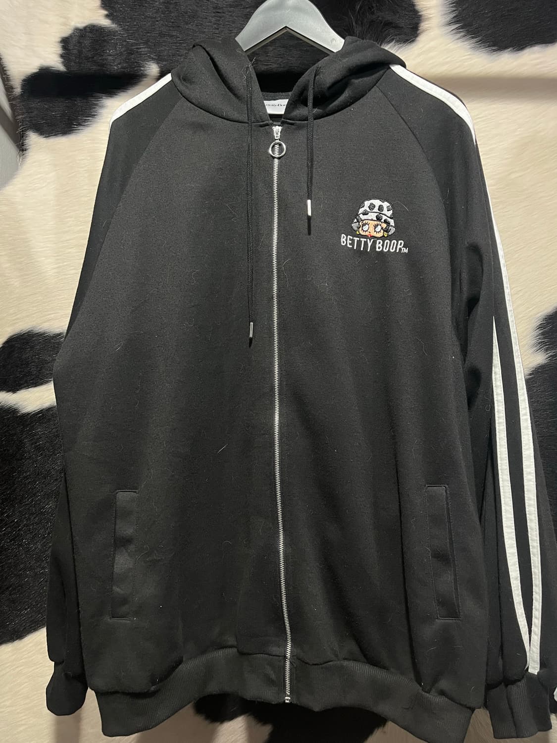 베티붑 프린팅 오버핏 후드집업 상품이미지2