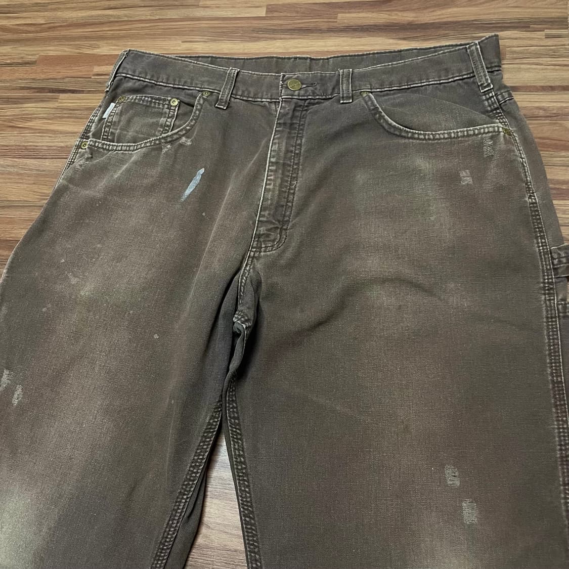 칼하트 싱글니 카펜터 디스 워크팬츠 다크브라운 dkb 38 상품이미지2