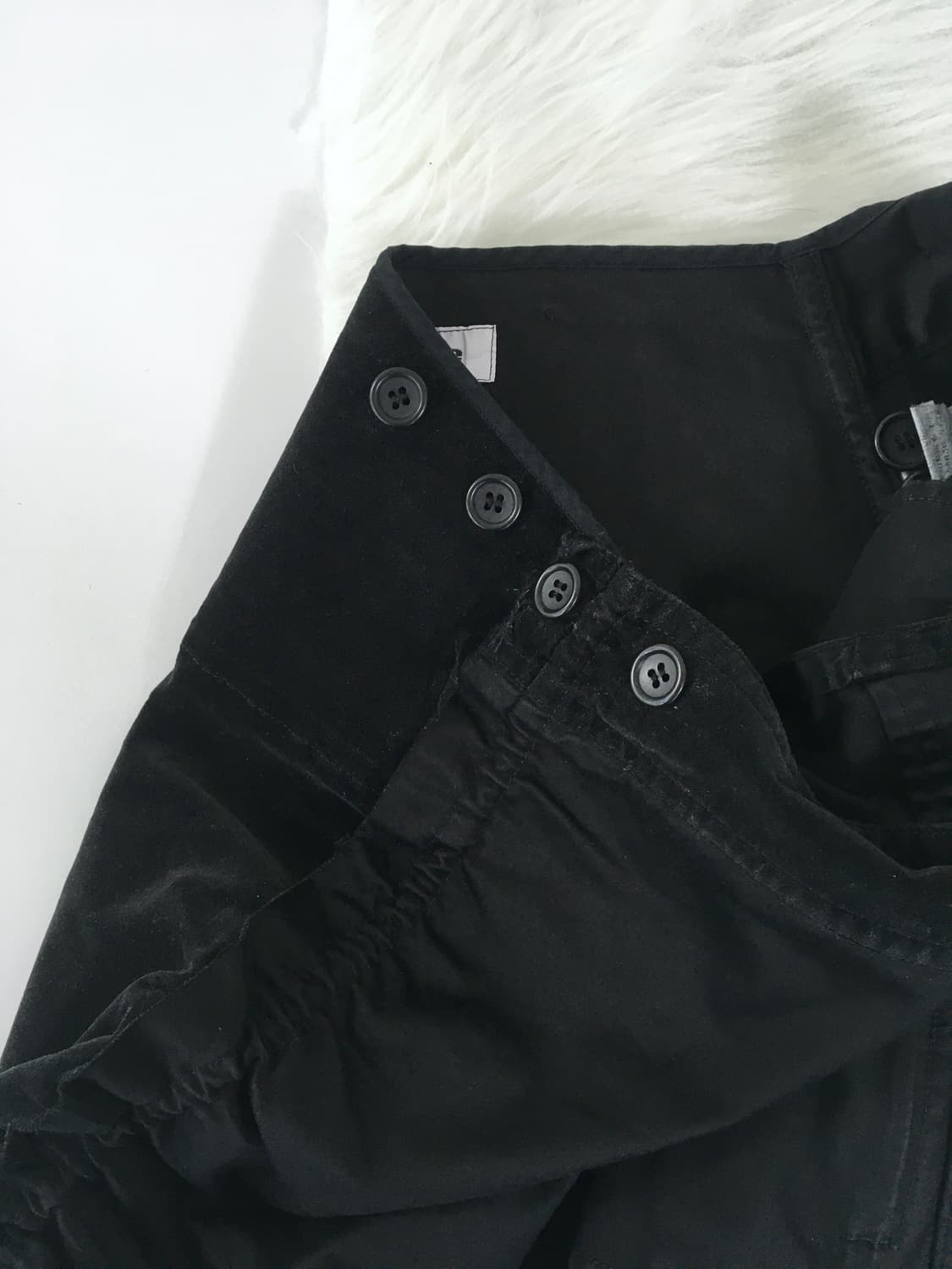 고무 프릴 패치 랩 스커트 상품이미지7