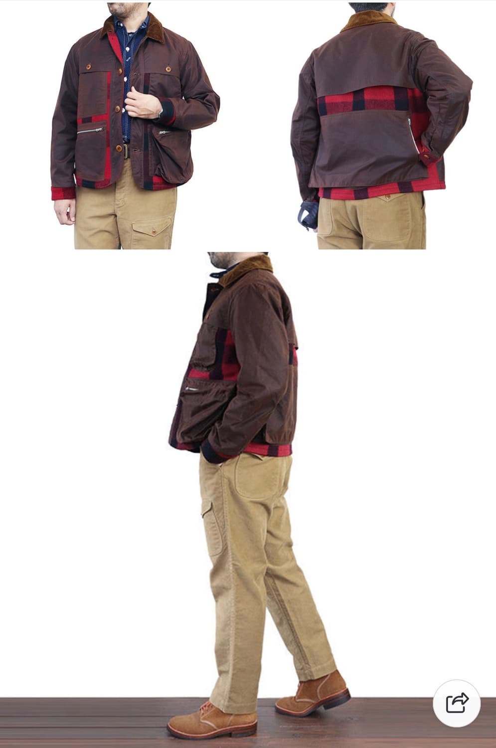 프리휠러스 유티카 왁스헌팅자켓 40(105) 상품이미지8