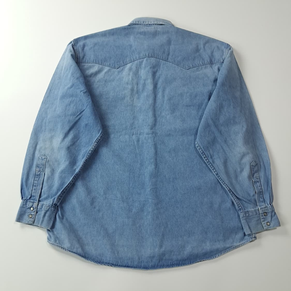 CJ385 XL 리 LEE 80s 미국판 라이트블루 데님 웨스턴 셔츠  상품이미지6