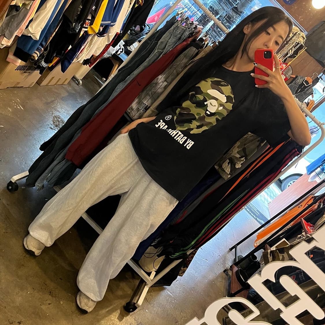 Bape Big Camo College T-shirt  상품이미지9