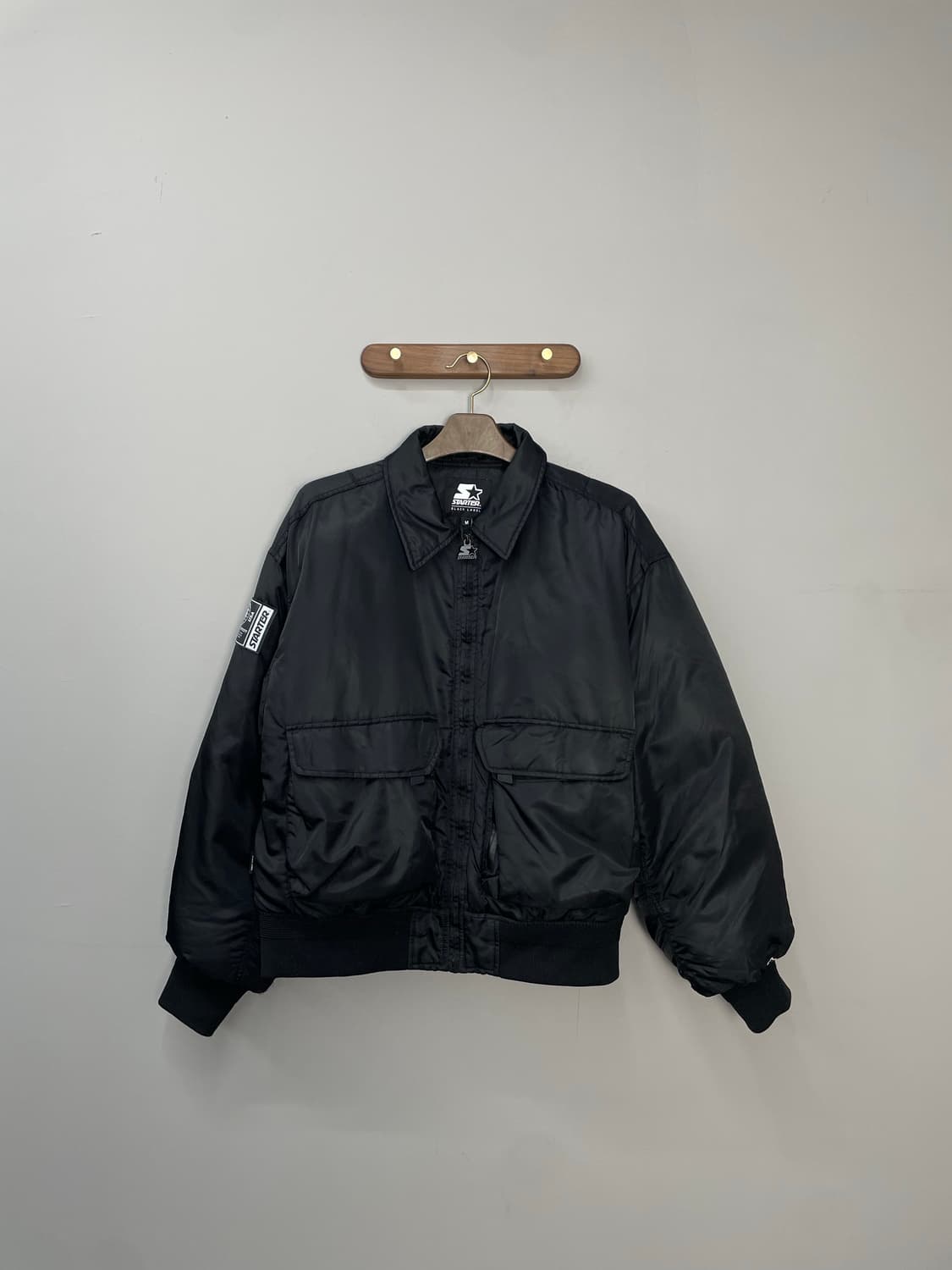 스타터 MA-1 블랙 투포켓 자켓 H1443 상품이미지2