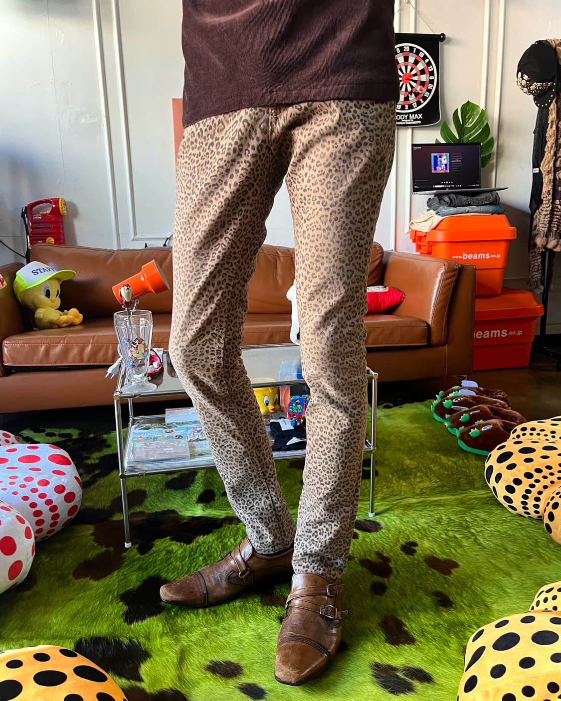 90-00s LOLITA JEANS Japan Leopard Pants 상품이미지2