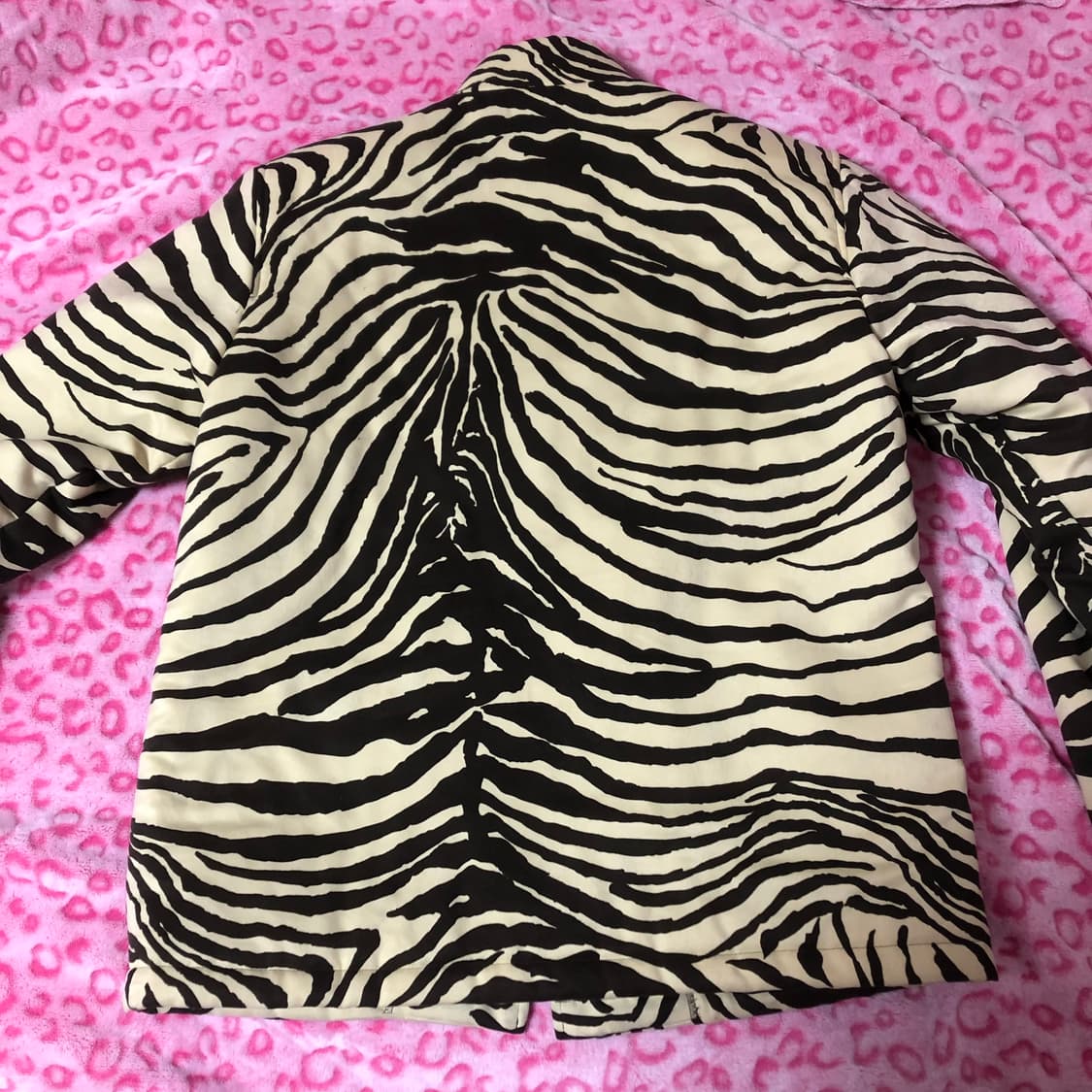 갸루 빈티지 호피 지브라 아우터 자켓 상품이미지6