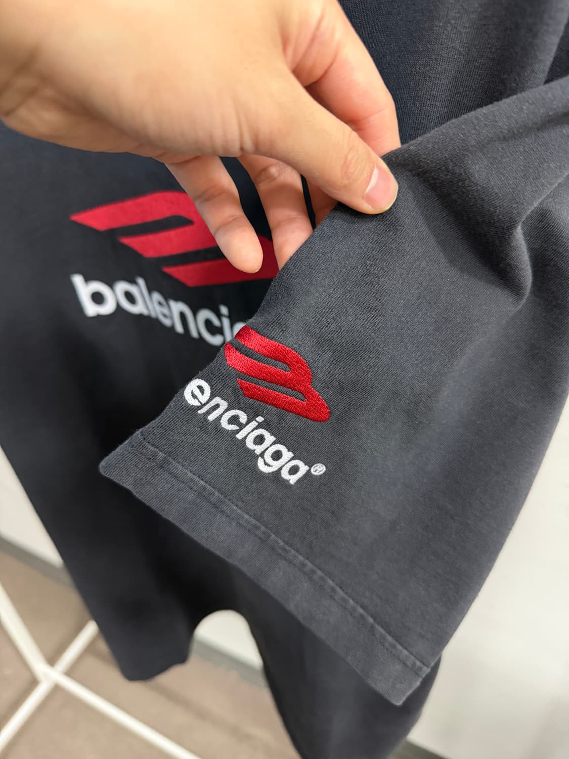 발렌시아가 3B 스포츠 아이콘 티셔츠 상품이미지3