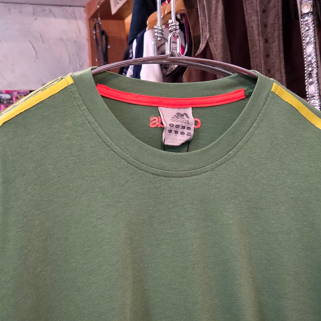 아디다스 그린 사이드라인 풋볼 반팔 상품이미지2