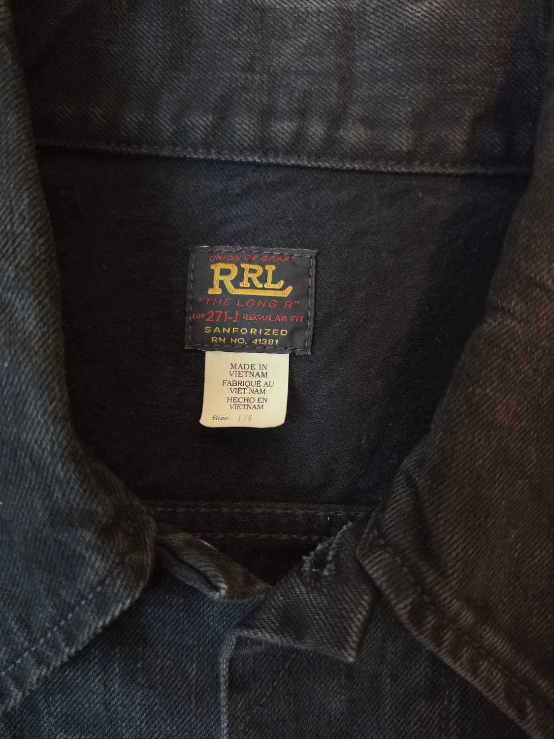 더블알엘 rrl 데님 자켓 Lot271  L / XL 상품이미지2