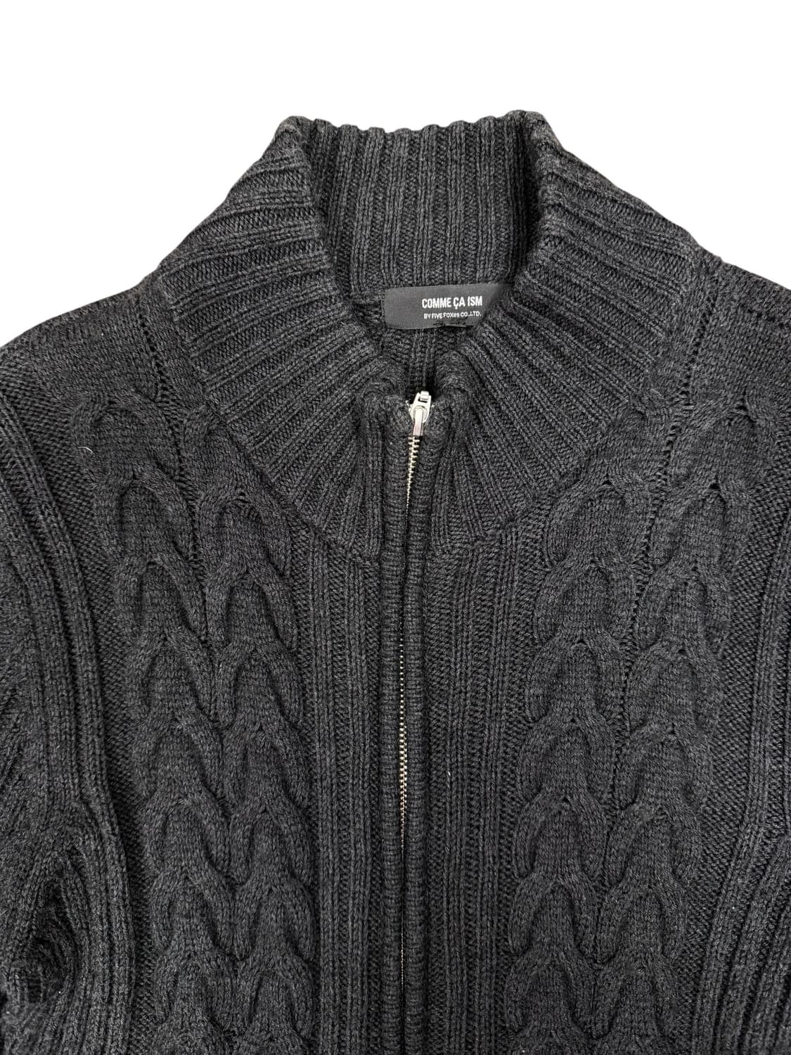 COMME CA ISM Cable Knit Zip-Up Cardigan 상품이미지6