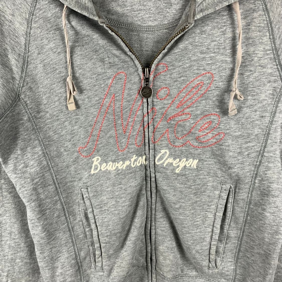 나이키 00s 그레이 딱붙 후드집업  상품이미지4