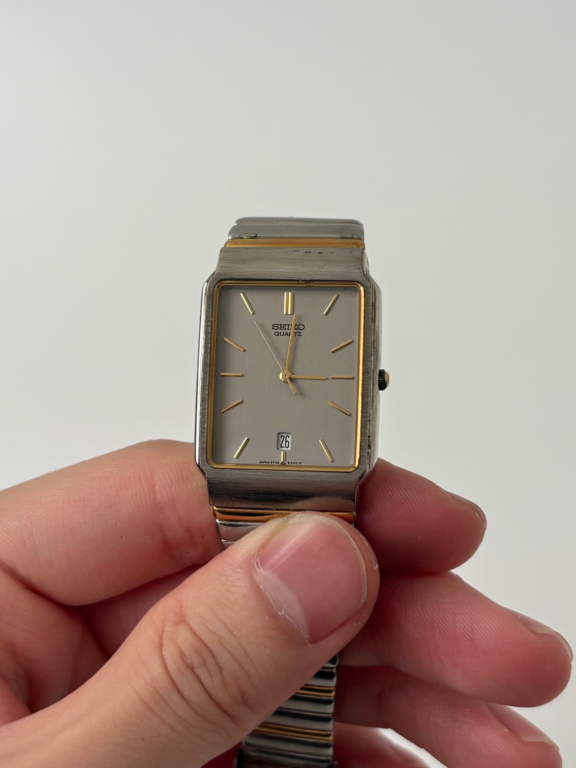 1990s Grey Dial Combi Square Quartz 상품이미지3