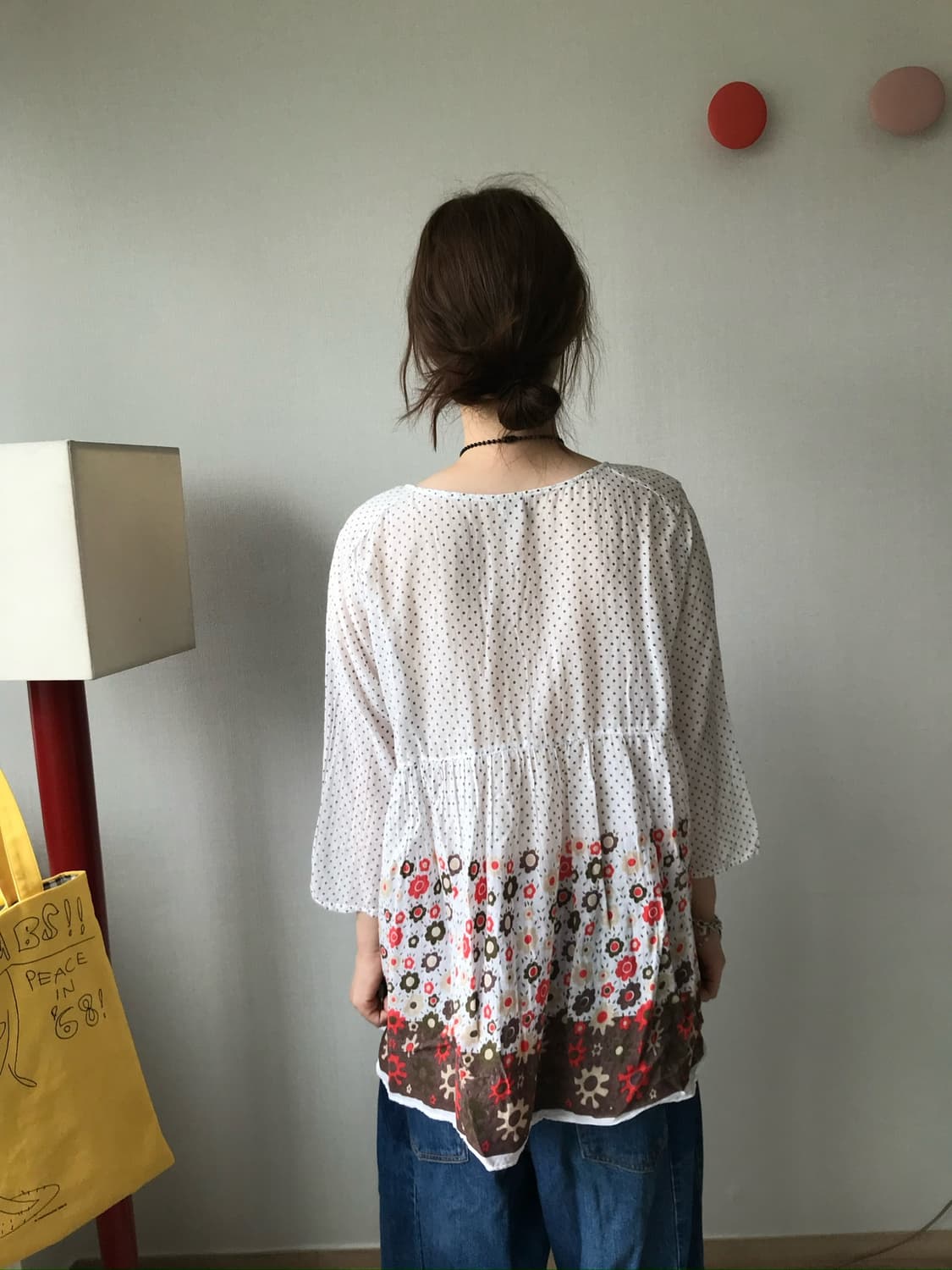 ethnic dot* flower blouse 상품이미지4