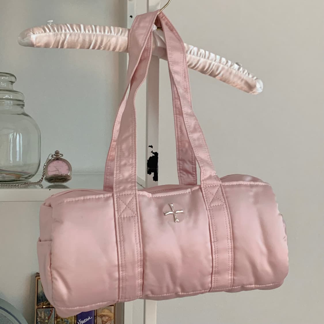 새상품 카하라 발레리나 백 발레 가방 블러쉬 핑크 + 새틴 로즈 set 상품이미지6