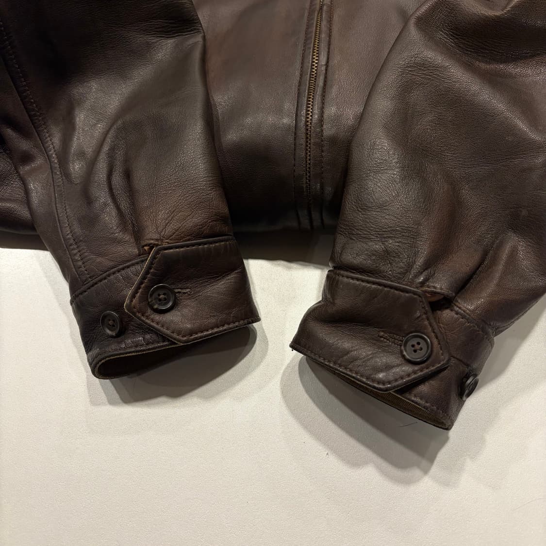 [M] 11a 폴로 랄프로렌 맥스웰 브라운 양가죽 자켓 D228 상품이미지6