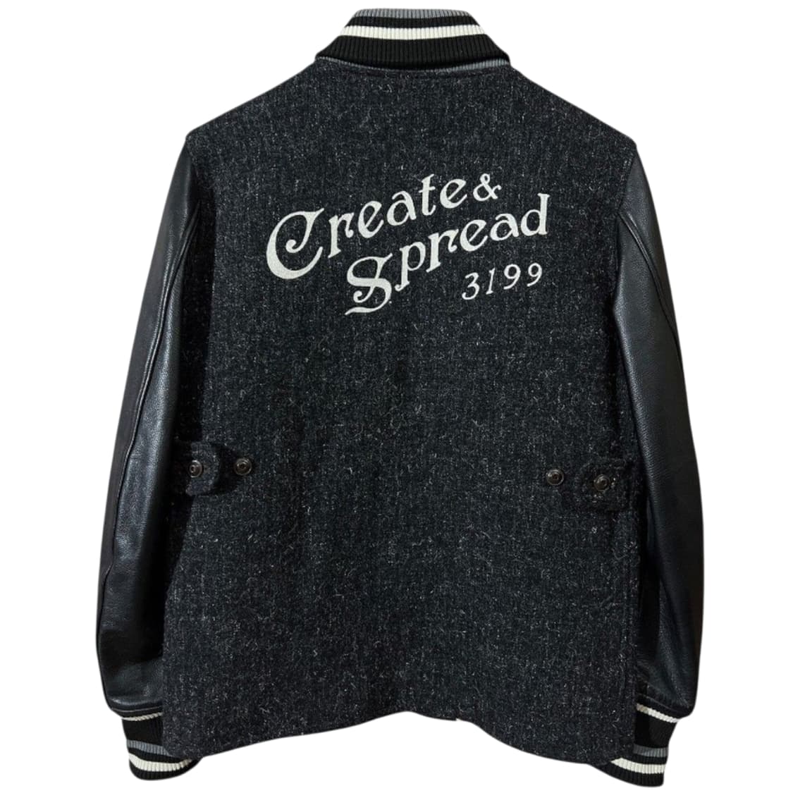 트로피클로딩 캔버스 소가죽 스타디움 자켓 바시티 상품이미지2