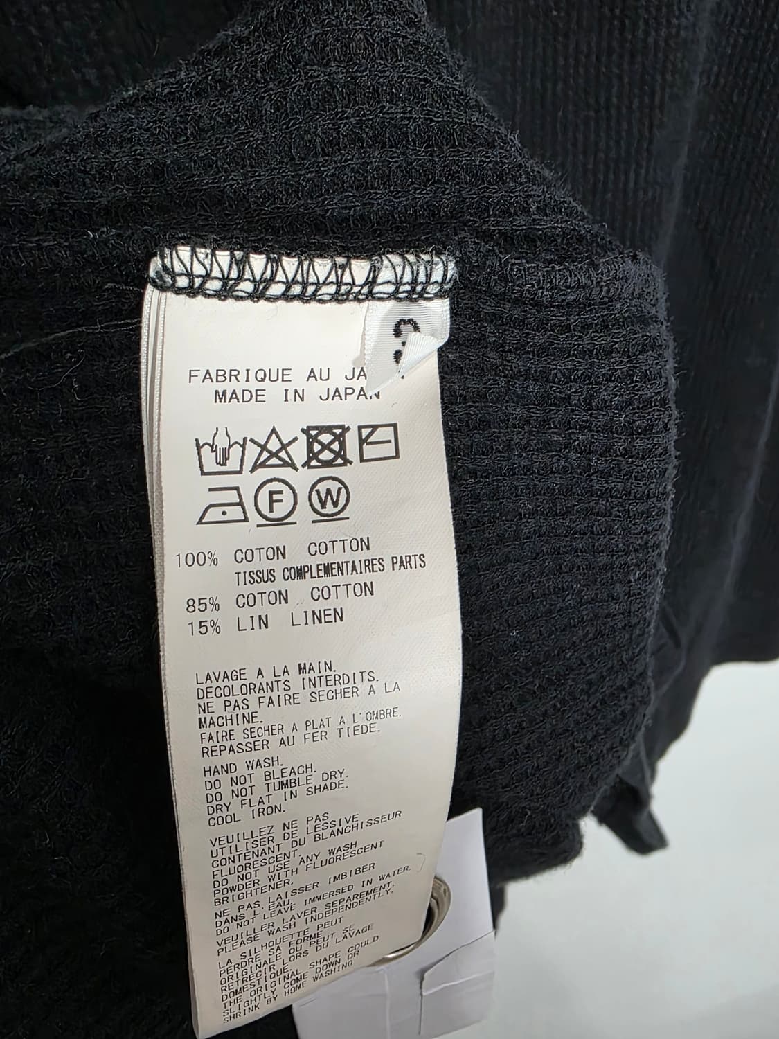 Yohji yamamoto REGULATION wafle sleeve T 상품이미지6