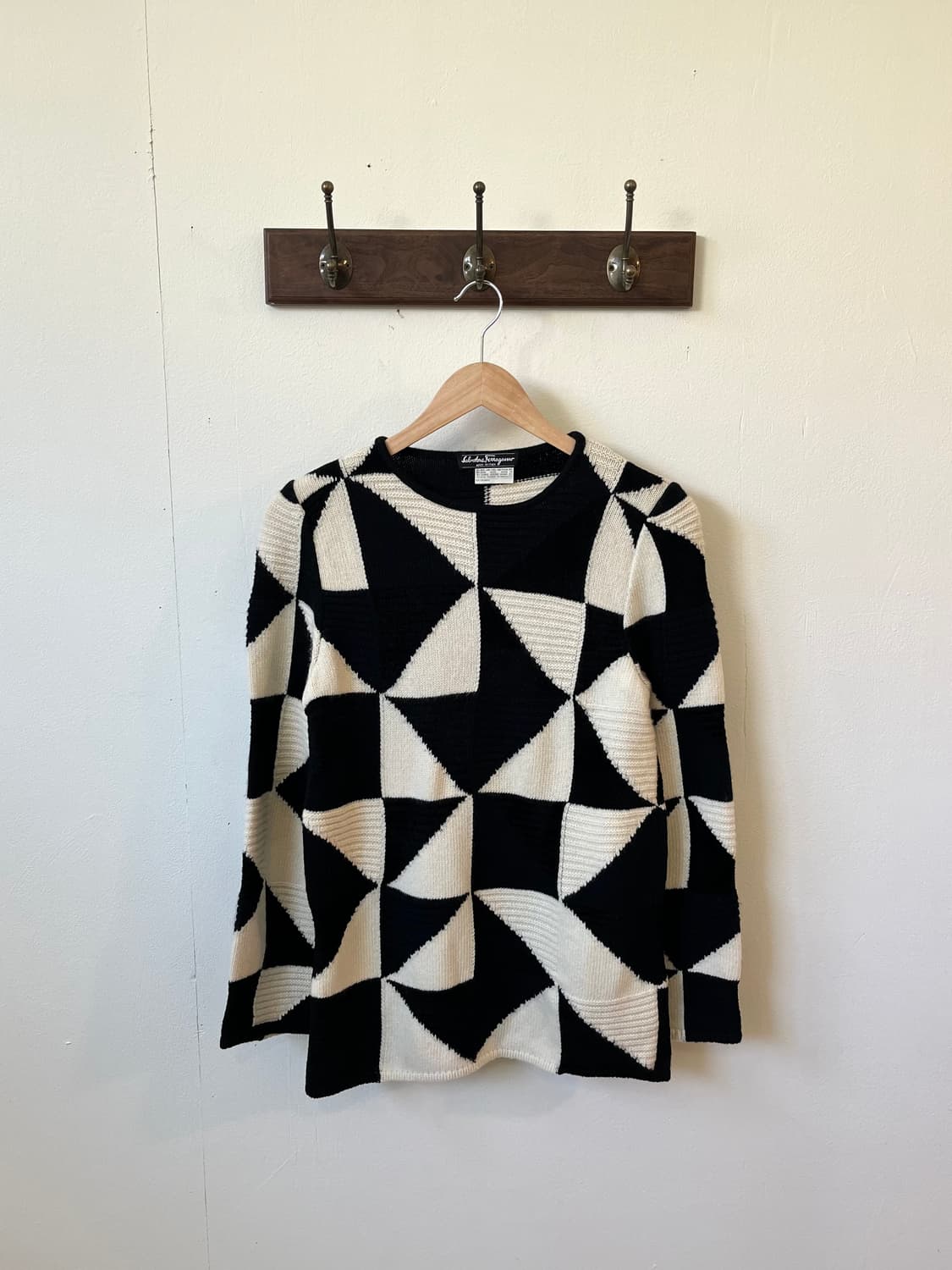 실바토레 페라가모 체스 캐시미어 스웨터 상품이미지1