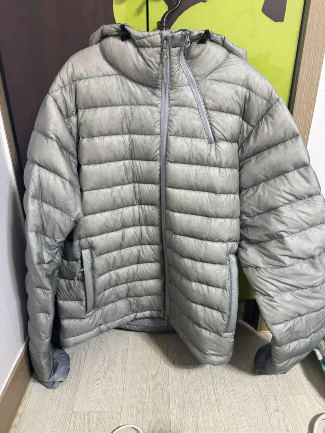 산산기어 서픽스 푸퍼 자켓 그레이 24FW 상품이미지3