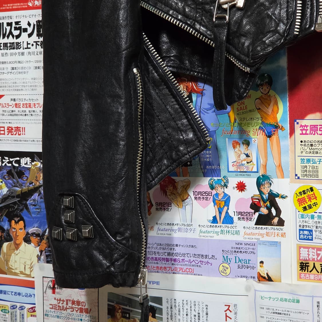 빈티지 리얼레더 헤체주의 펑크 라이더 자켓 상품이미지5