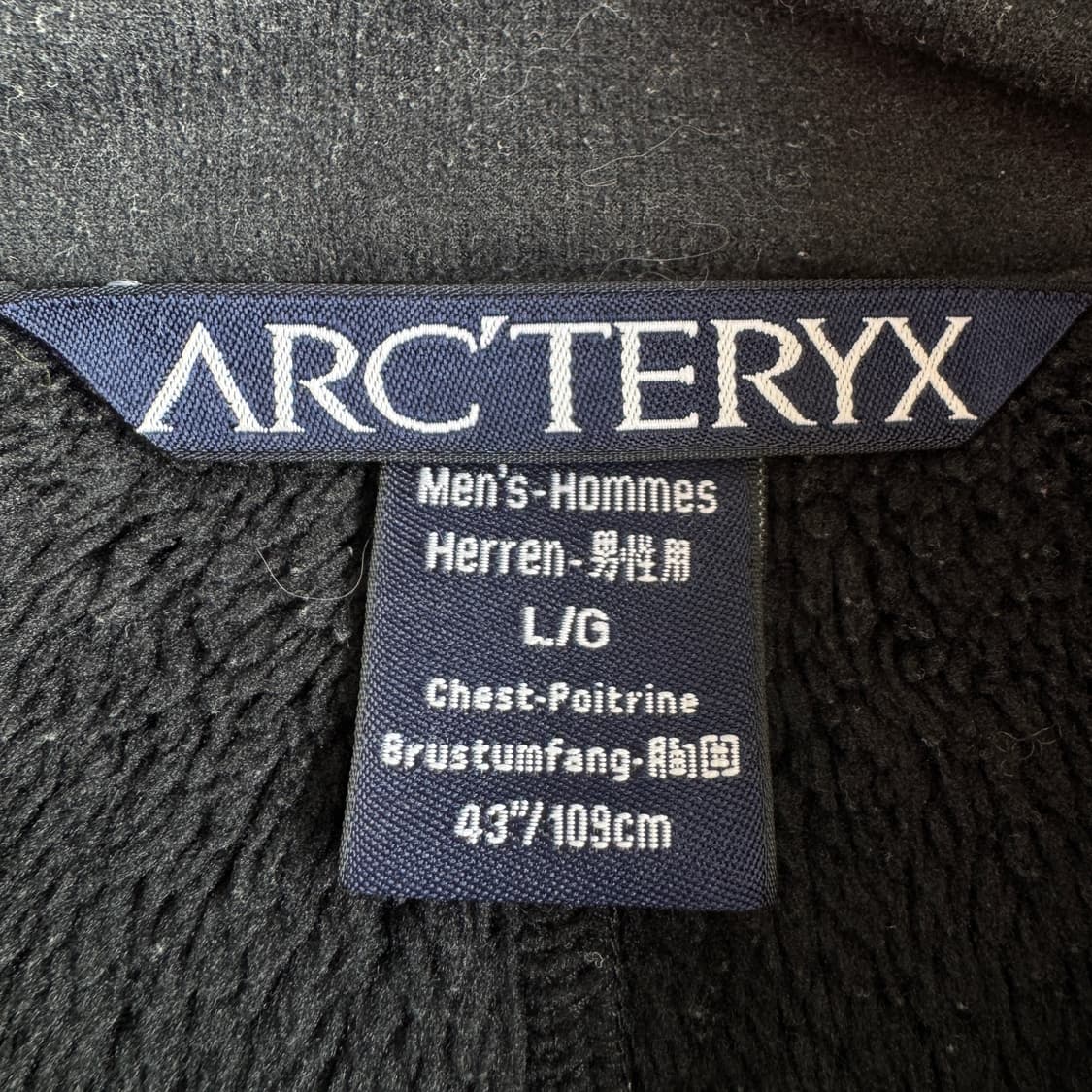 아크테릭스 고프코어 이지라이더 플리스 자켓 블랙 상품이미지6