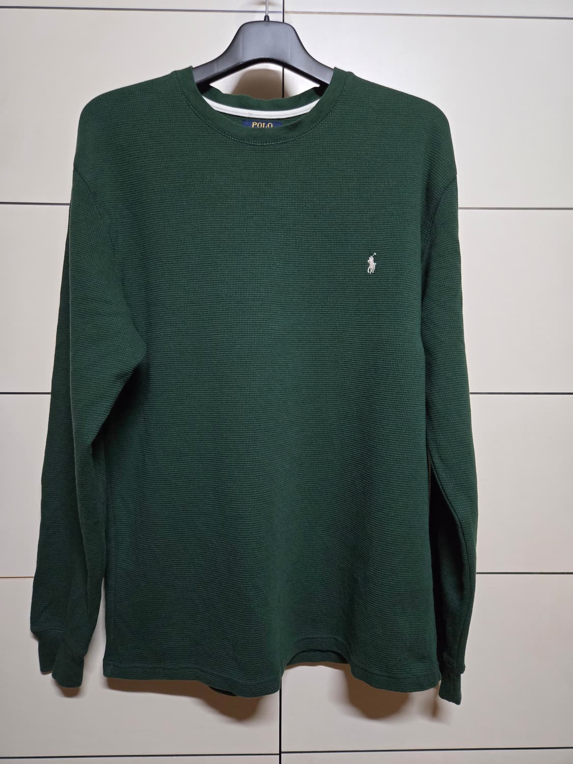 폴로 랄프로렌 와플 롱슬리브 티셔츠 그린(XL) 상품이미지1