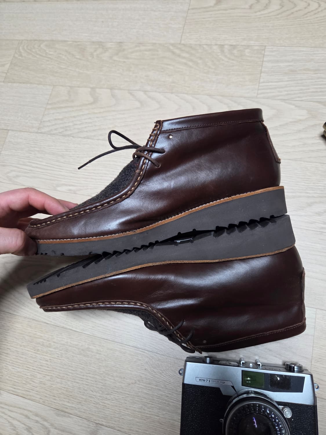 (2~3회 착용) BASSO 구두 트위드 처카 상품이미지9