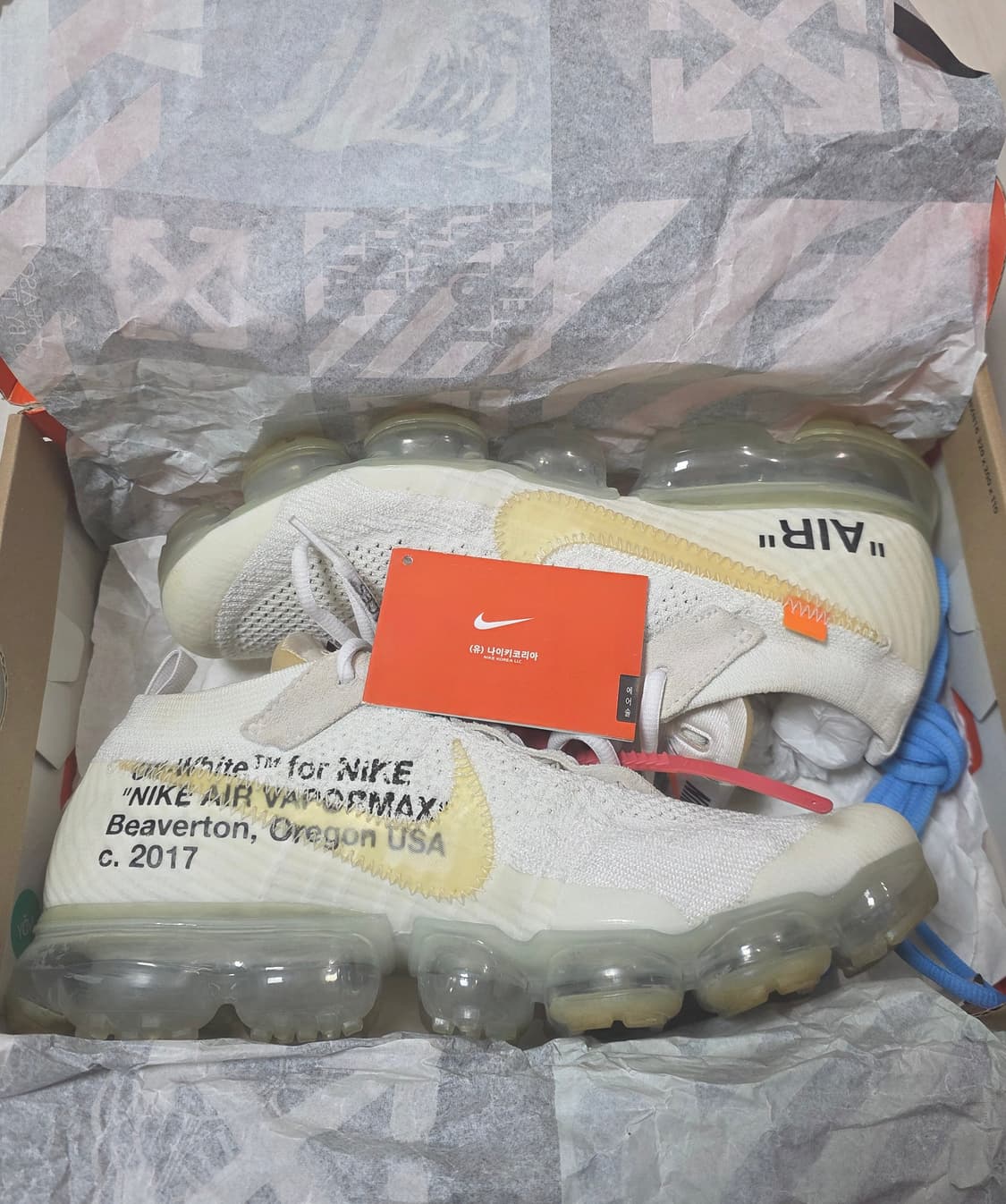 나이키x오프화이트 에어 베이퍼맥스 V2 화이트 [275] 상품이미지5