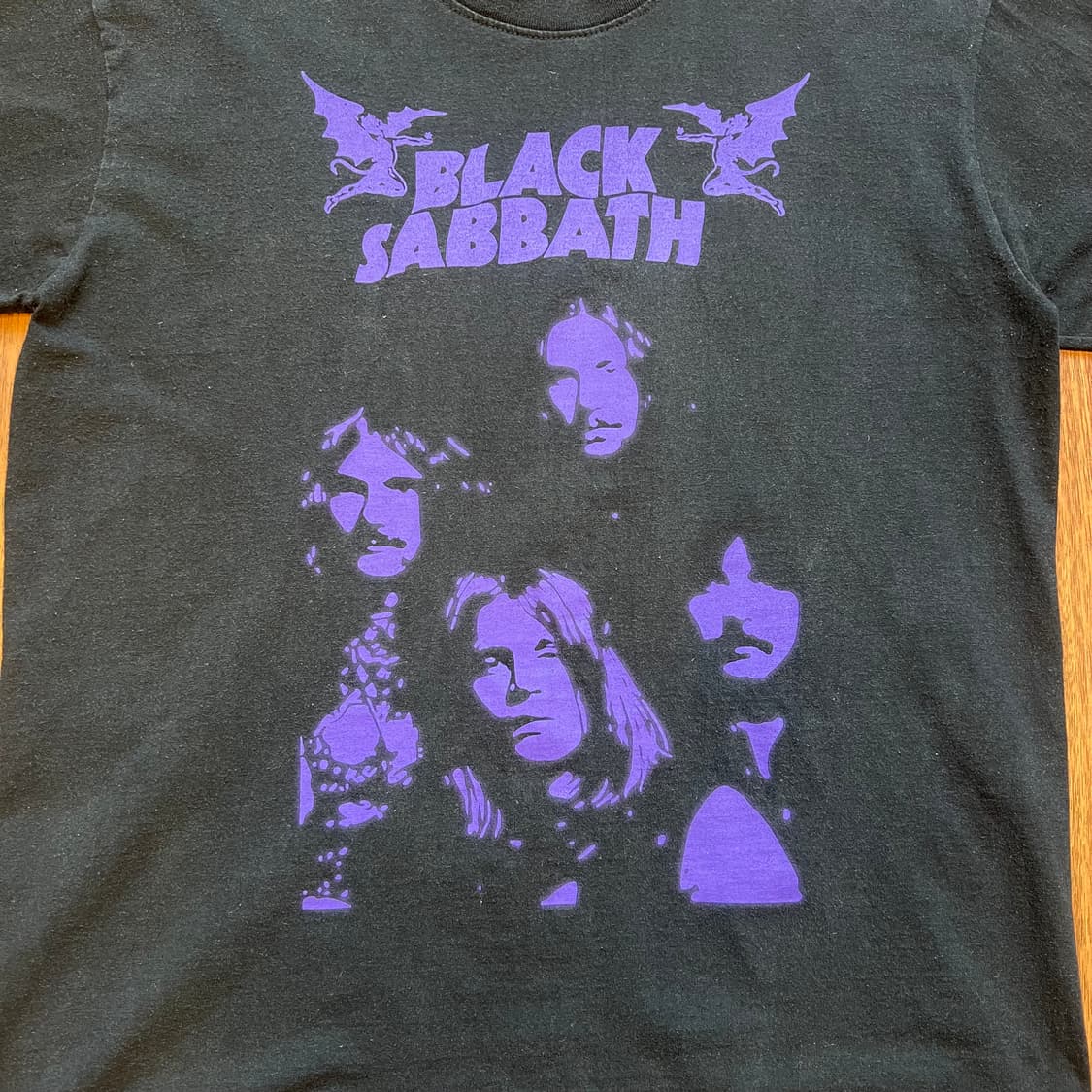 [L]빈티지 락밴드 blacksabbath 블랙 사바스 반팔티 상품이미지3