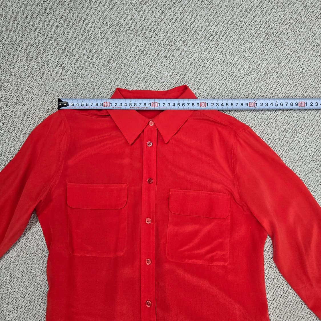 0108.이큅먼트  포켓 긴팔 슬림실크 100%셔츠XS 상품이미지6