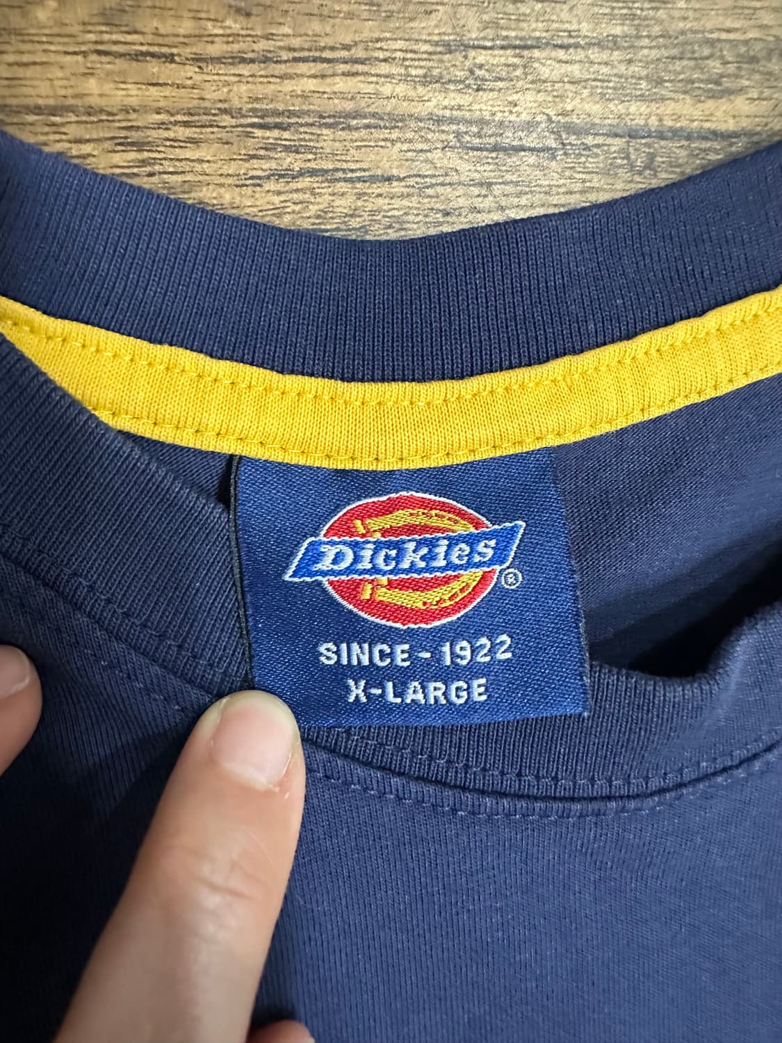 디키즈 네이비 반팔티 실측사이즈 L 상품이미지3