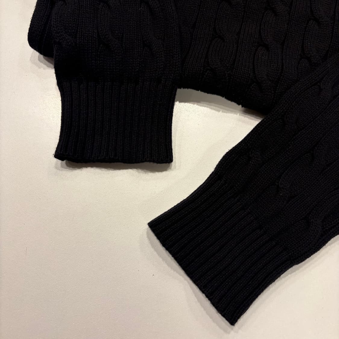 [XL] 폴로 랄프로렌 케이블 니트 블랙 B937 상품이미지5