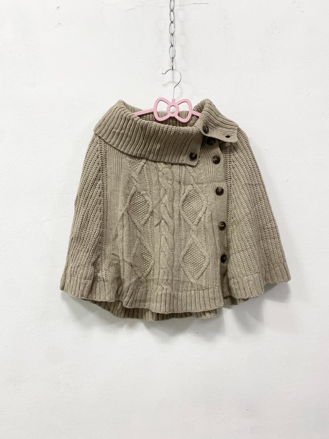 [KUMIKYOKU] 쿠미쿄쿠 사와코 라떼갸루 챠콜브라운 케이프 상품이미지5