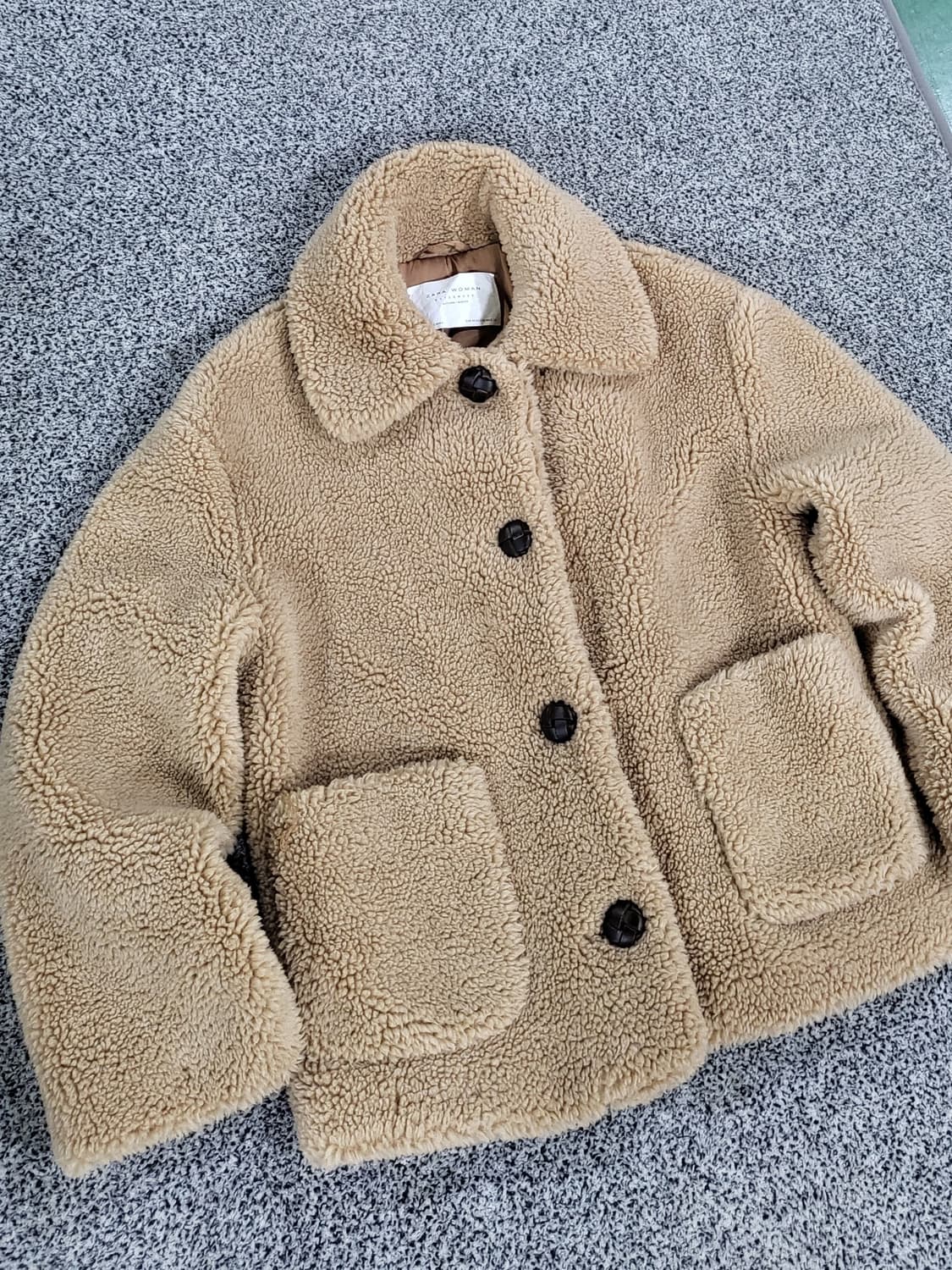 자라(ZARA) 뽀글이 자켓 (베이지) 상품이미지1