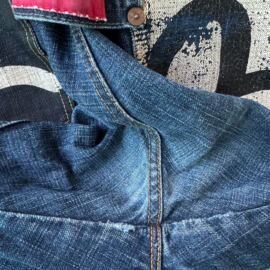 에비수 멀티포켓 Black-White ss 데님팬츠 ( Traviss) 상품이미지7