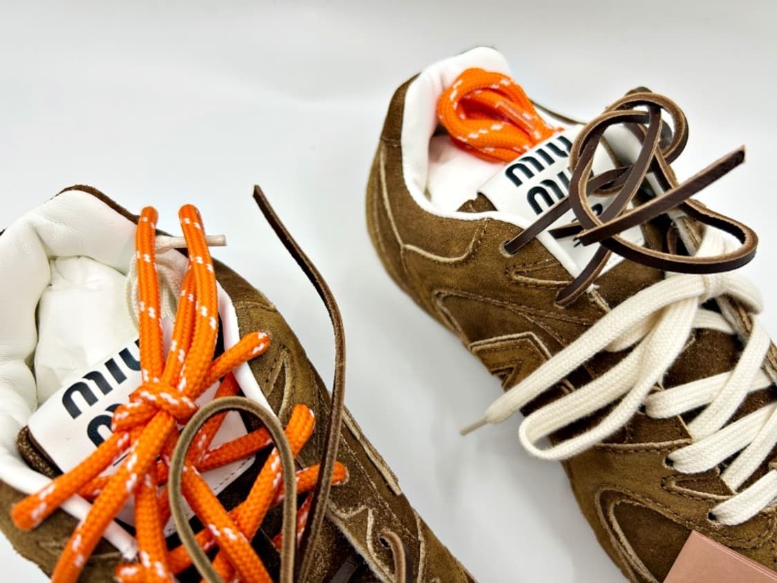 미우미우 뉴발란스 스웨이드 메쉬 스니커즈 시나몬 5E165E Z 상품이미지6