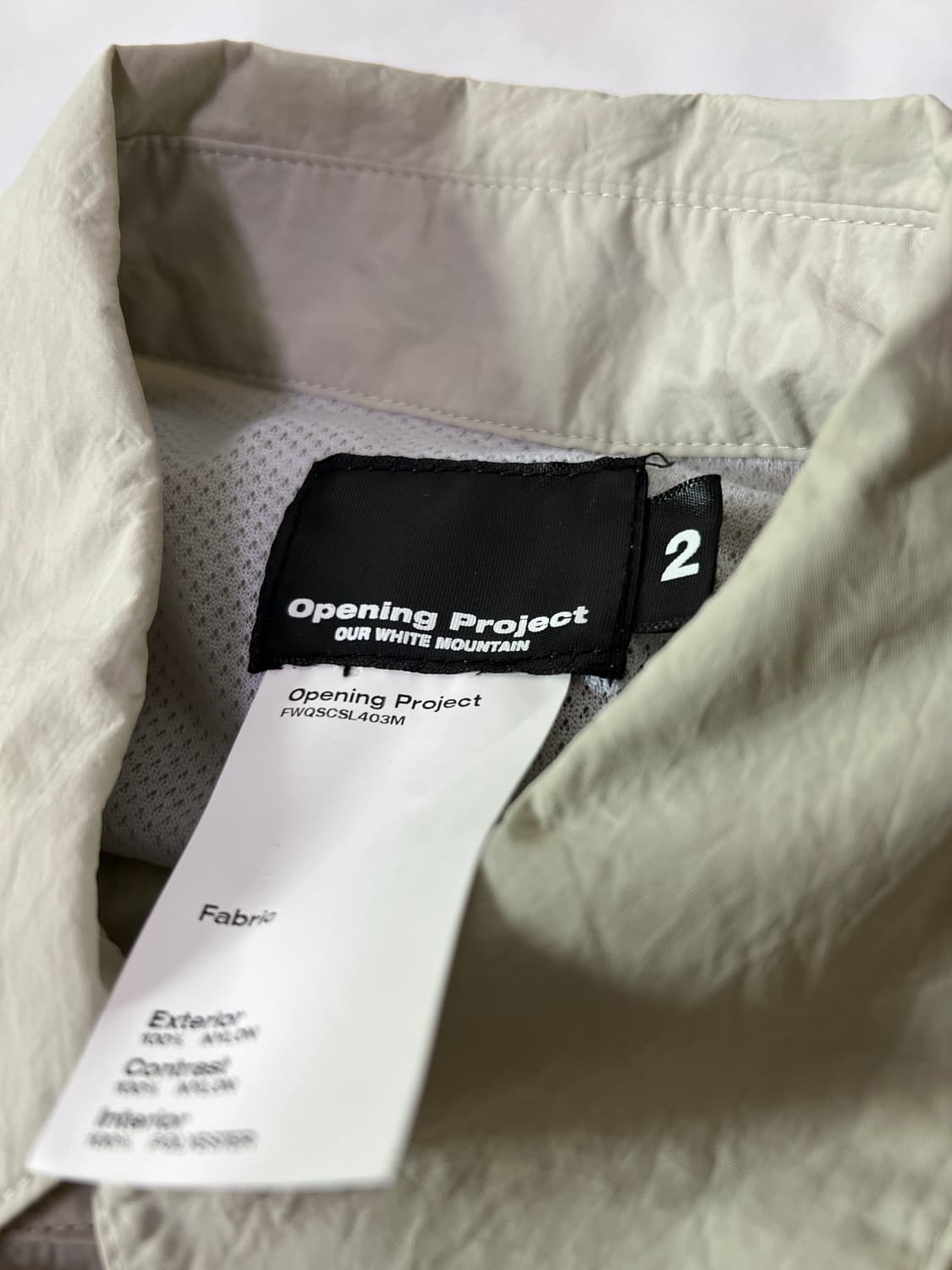 2) 오프닝프로젝트 나일론 셔츠 상품이미지3