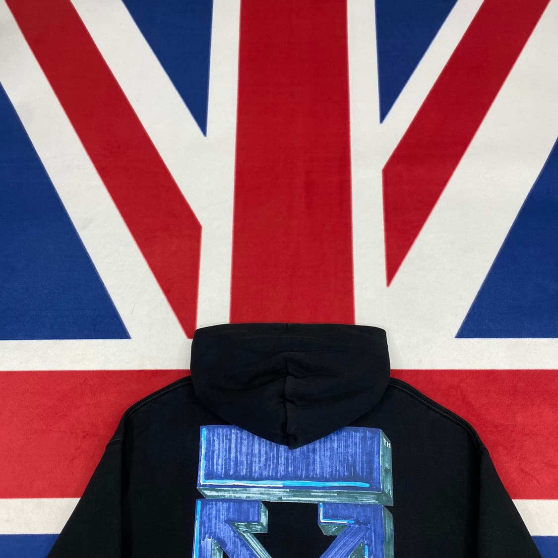 오프화이트 오버핏 마커애로우 후드티  XL 상품이미지4