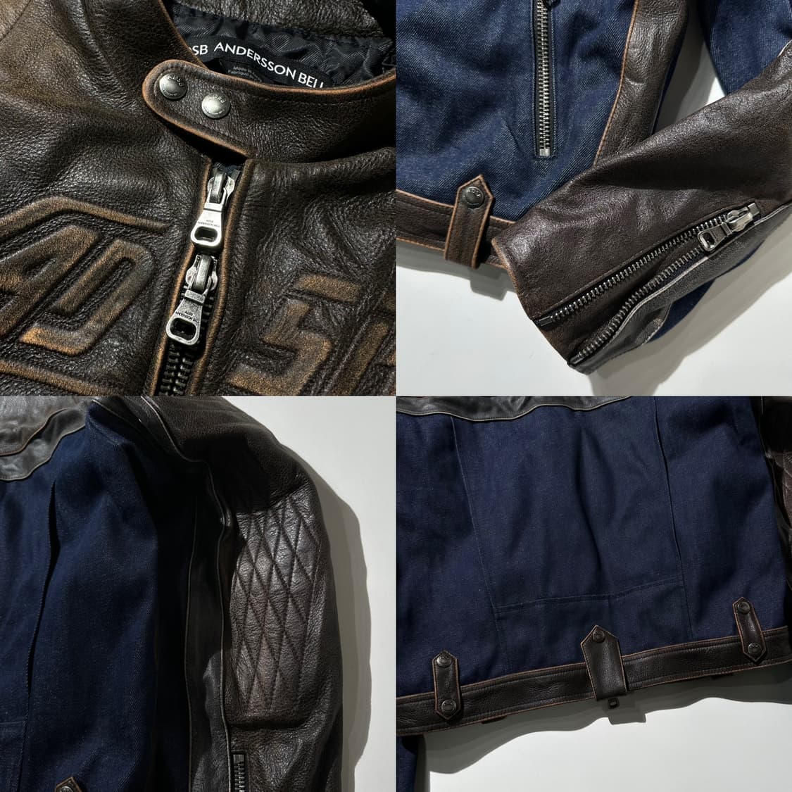 24ss 앤더슨벨 24 레이싱 레더 자켓 상품이미지9