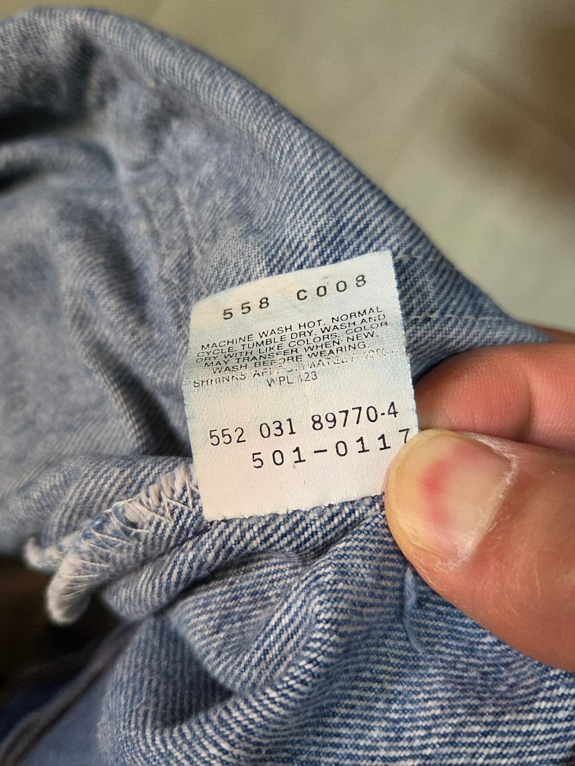 90's 리바이스 빈티지 데님 메이드인 usa 상품이미지3