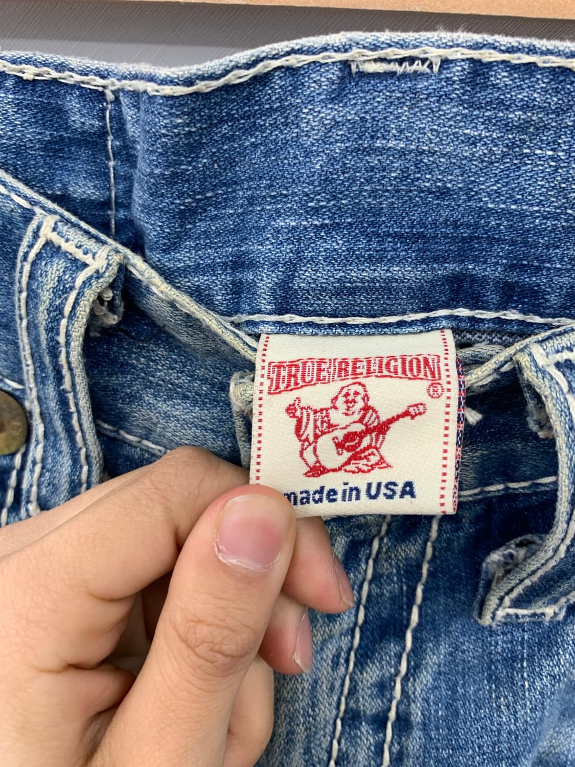 트루릴리전 데미지 워싱 부츠컷 데님 상품이미지5