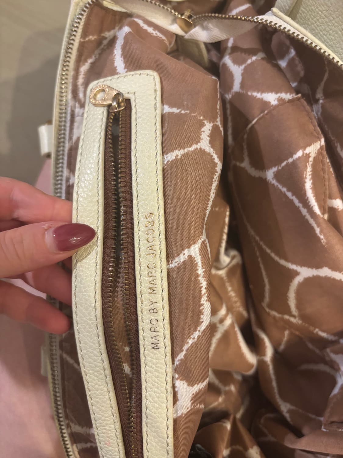 Marc by Marc Jacobs 레더 숄더백 아이보리 / 빈티지 토트 상품이미지3