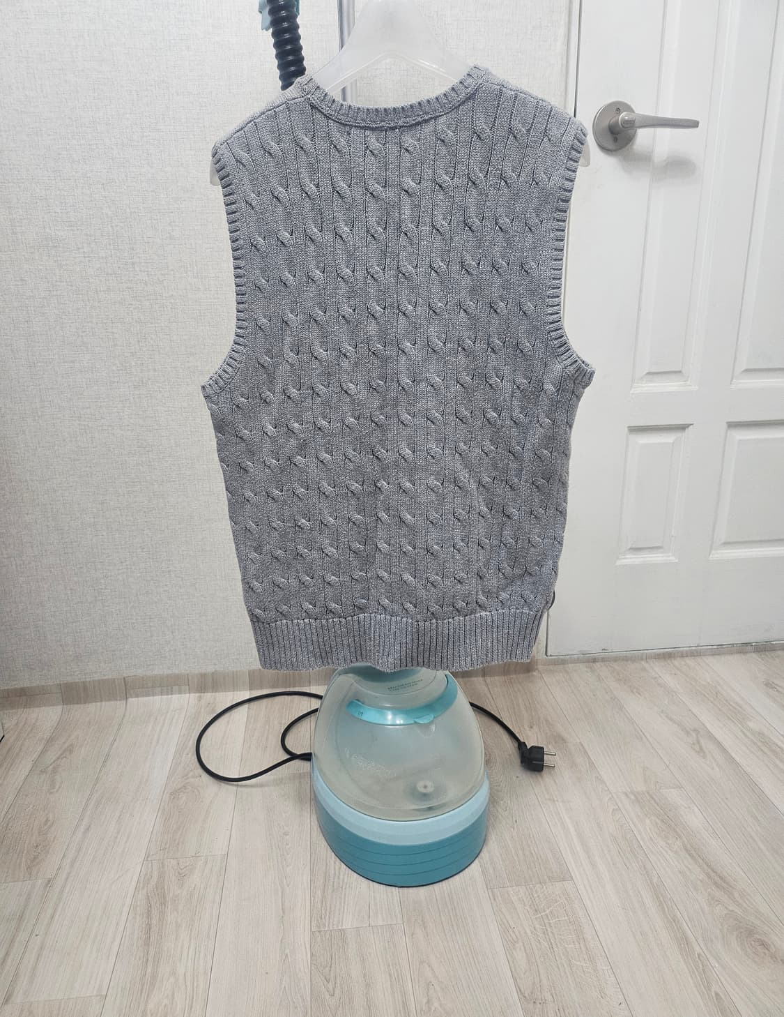 (90)S ☆초대장급☆ 랄프로렌폴로 케이블꽈베기 [그레이] 니트조끼 상품이미지5