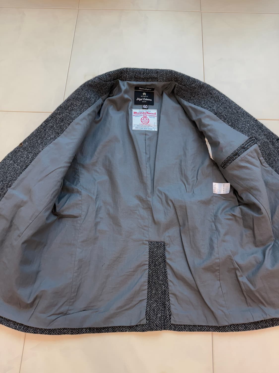 나이젤카본 해리스트위드 헤링본 블레이저 50(105) 상품이미지6