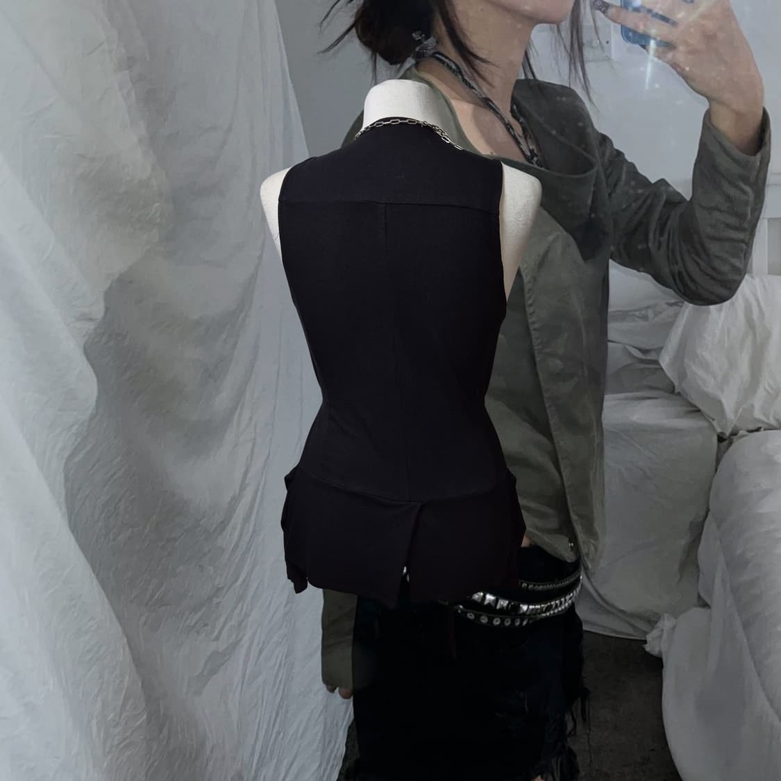 Vintage 03 Gothic strap vest 상품이미지2
