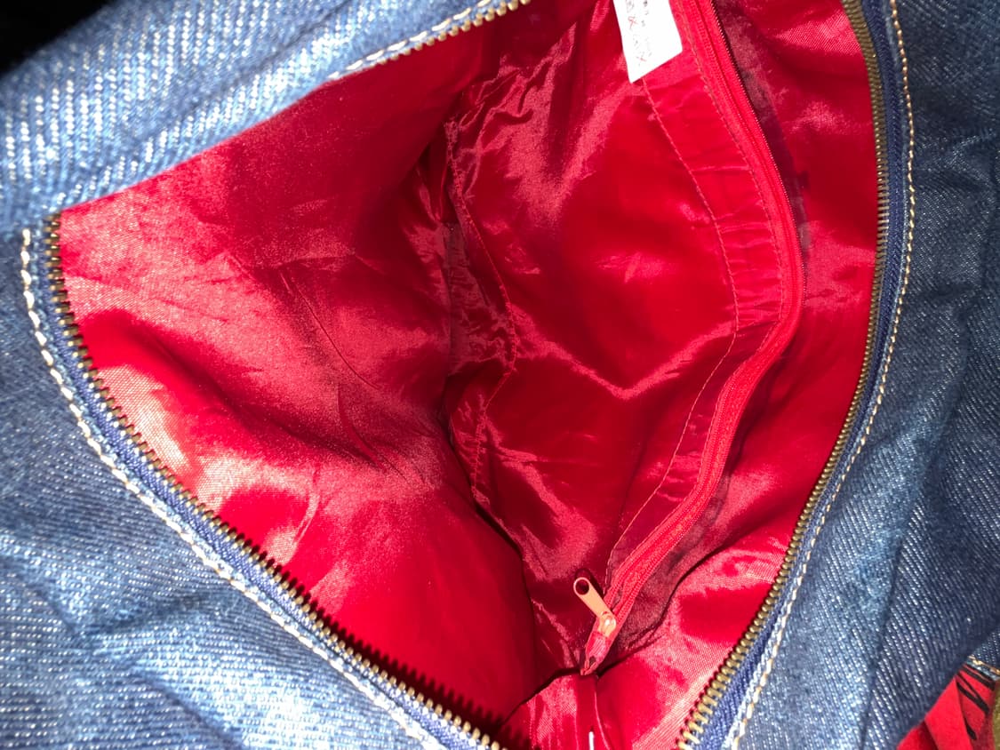 에비수 패치워크 데님 백 상품이미지3